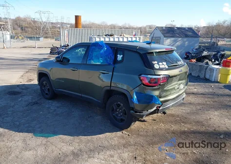 2018 Jeep Compass Sport 4X4 из США, поврежденный, VIN 3C4NJDAB8JT272911